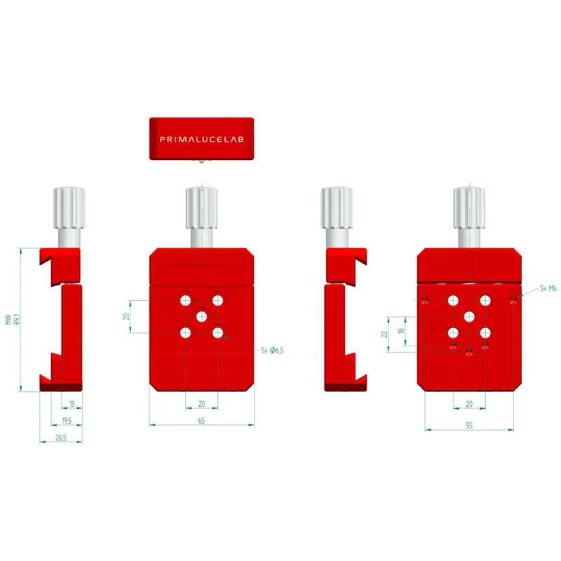 PrimaluceLab DV Series Dovetail Clamp PLUS (PLLMORVLP) - Astronomy Plus
