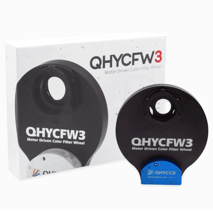 QHYCCD 9x2"/50mm Round or 7x50mm Square Filter Wheel (QHYCFW3XL) - Astronomy Plus