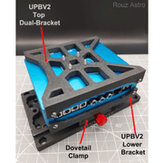 Rouz Astro Pegasus Ultimate Power Box (UPBV2) Dual-Top Bracket (PBBD) - Astronomy Plus