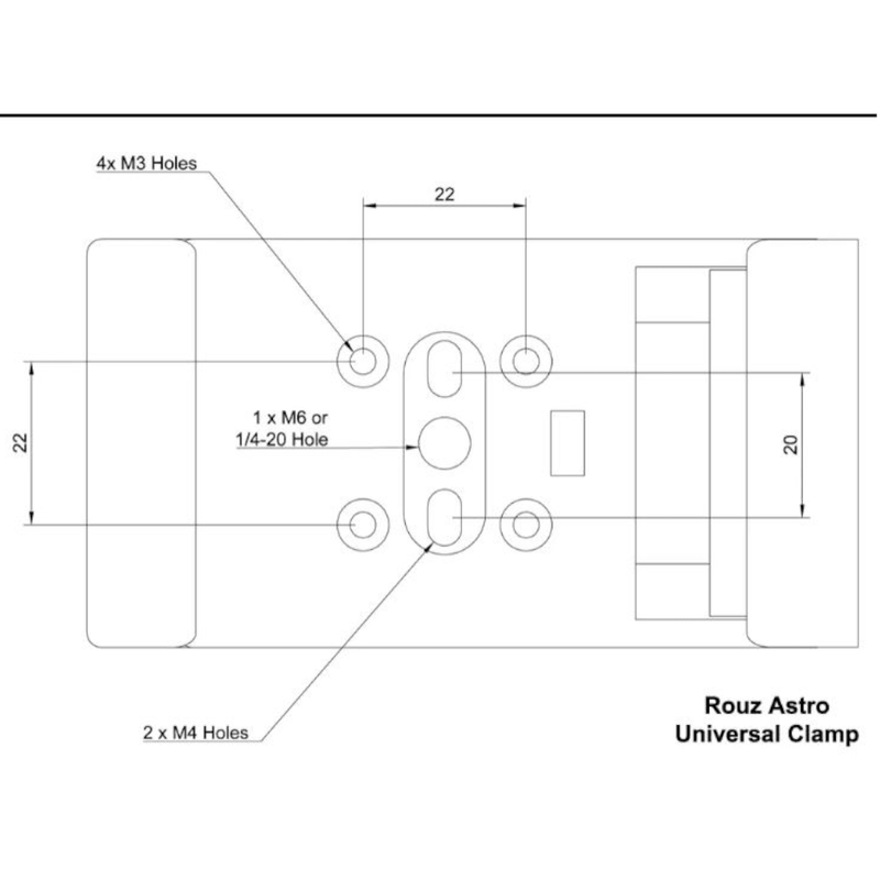 Rouz Astro ZWO ASIair Pro/Plus/Mini Mounting Clamp (ZMC) - Astronomy Plus