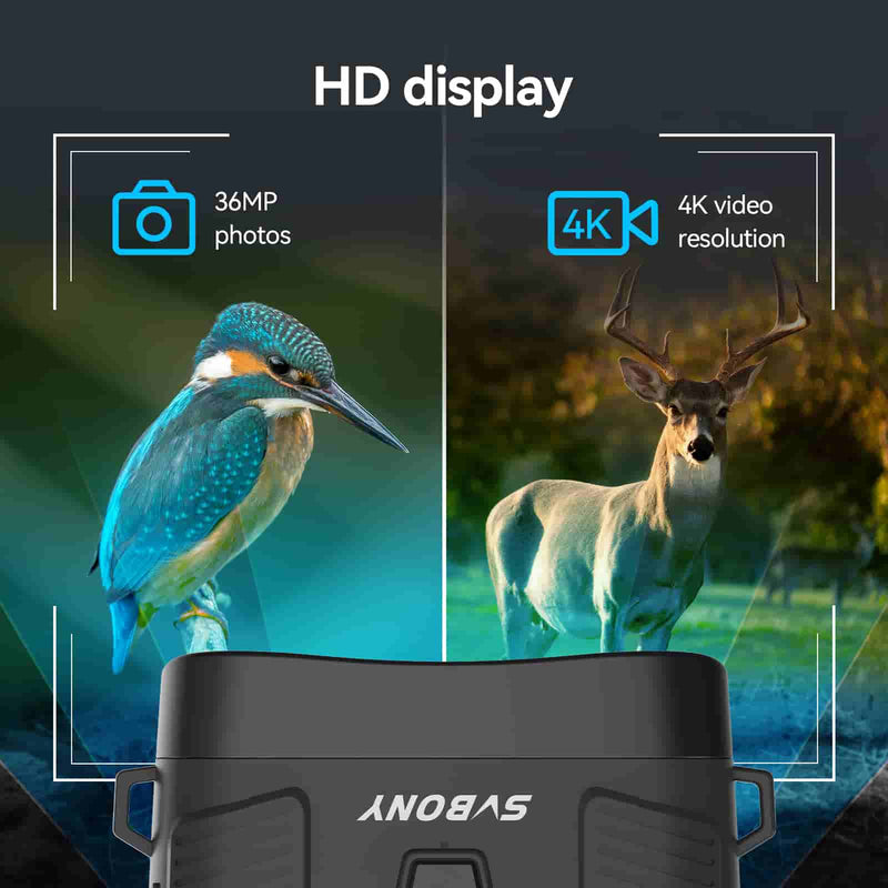 SVBONY SA206 Night Vision Goggles Binoculars 4K Digital Infrared (F9394A)