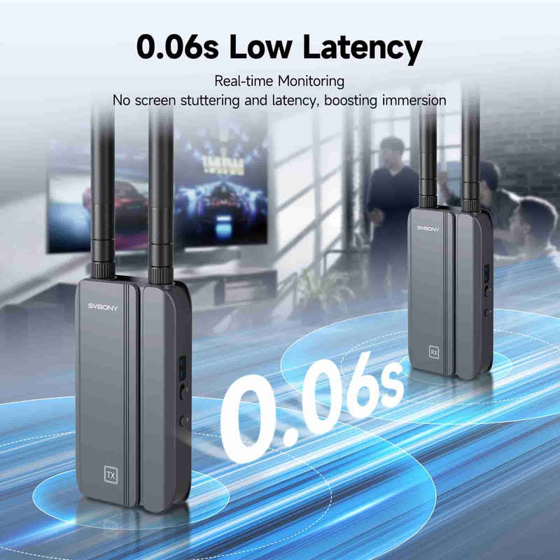 SVBONY Système de transmission vidéo sans fil TransAir3, latence de 0,06 s, émetteur/extendeur HD 1080p