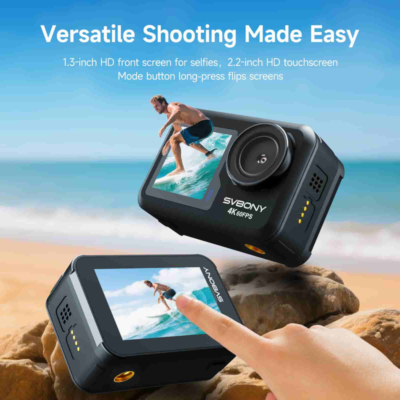 SVBONY ACT20 Upgraded Action Camera Ultra HD Waterproof 1080p