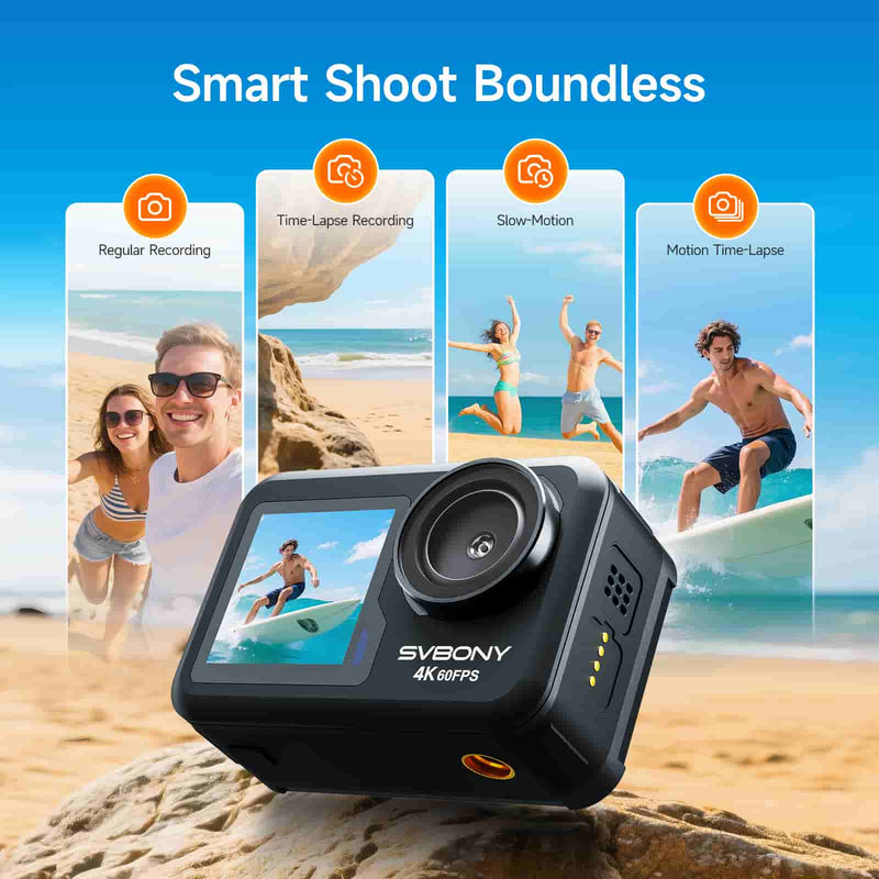 SVBONY ACT20 Upgraded Action Camera Ultra HD Waterproof 1080p
