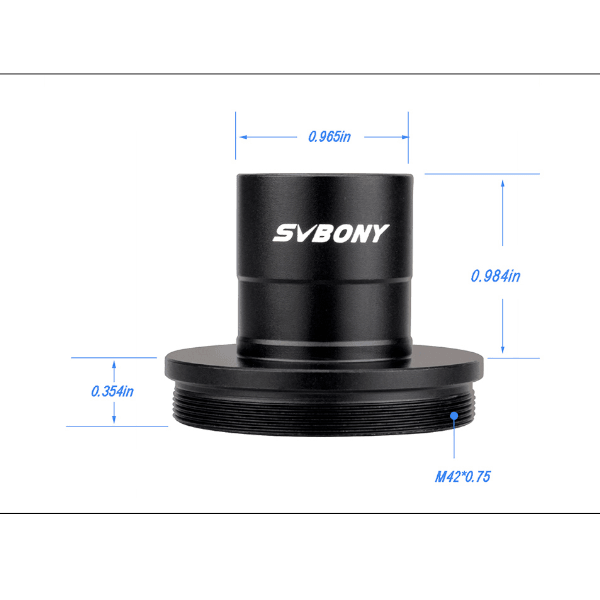 SVBONY 0.965'' to M42 T-adapter (F9195A) - Astronomy Plus