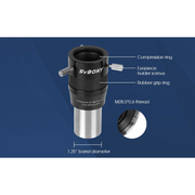 SVBONY 1.25" 2X 4-Element Barlow Lens (W9168A) - Astronomy Plus