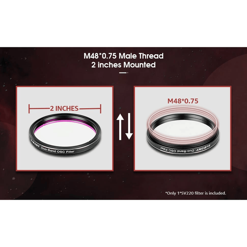 Svbony 7nm Dual-Band Nebula filter - Astronomy Plus