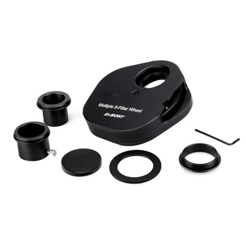 SVBONY SV133 Filters Wheel 1.25'' Multiple 5-Position (W9103A) - Astronomy Plus