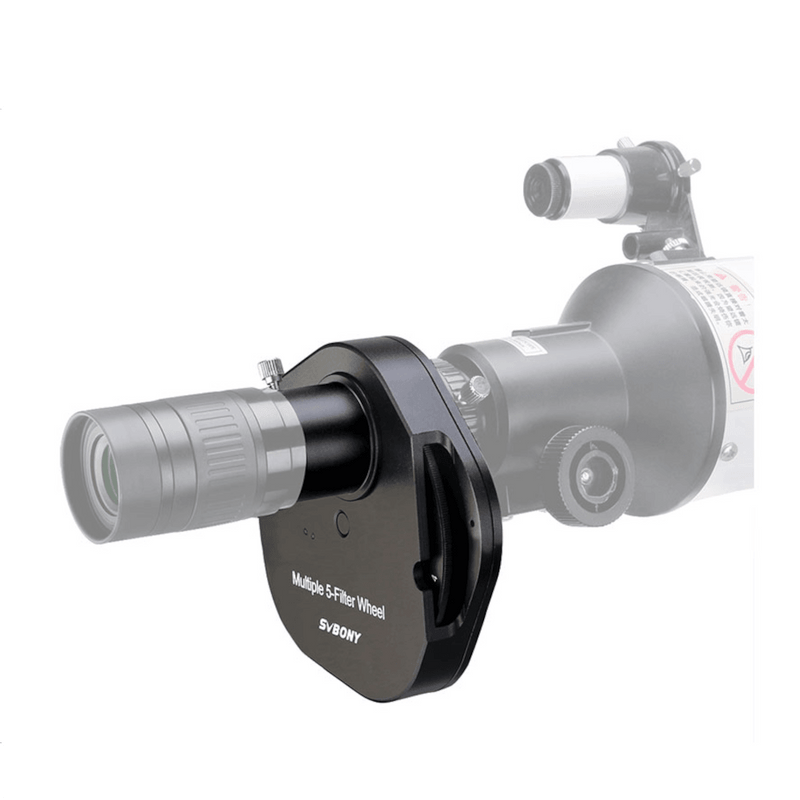 SVBONY SV133 Filters Wheel 1.25'' Multiple 5-Position (W9103A) - Astronomy Plus