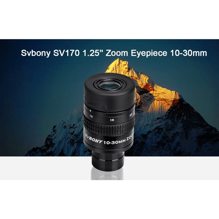 SVBONY SV170 1.25'' Zoom Eyepiece 10-30mm for Telescope (W9130A) - Astronomy Plus
