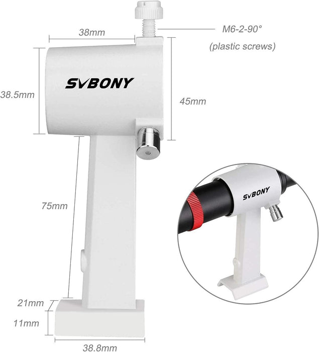 SVBONY SV182 6x30 Metal Finderscope with Bracket (W9141A) - Astronomy Plus