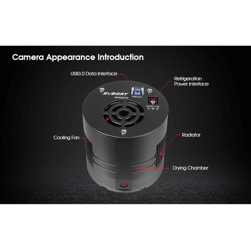 SVBONY SV405CC Cooled Color Camera IMX294 - Astronomy Plus