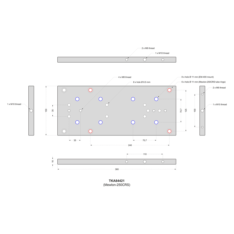 Takahashi CW-Plate (TKA84421) - Astronomy Plus