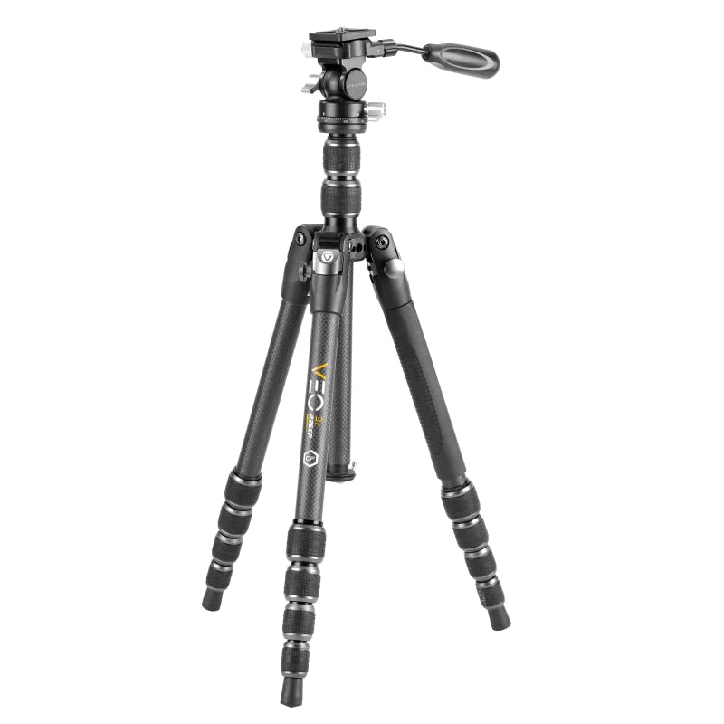 Vanguard VEO 3T 235CP Carbon Fiber Travel Tripod w/ Pan Head (VEO3T-235CP) - Astronomy Plus