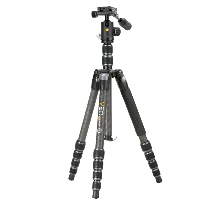 Vanguard VEO 3T 265HCBP Carbon Fiber Travel Tripod w/ Extended Height (VEO3T-265HCBP) - Astronomy Plus