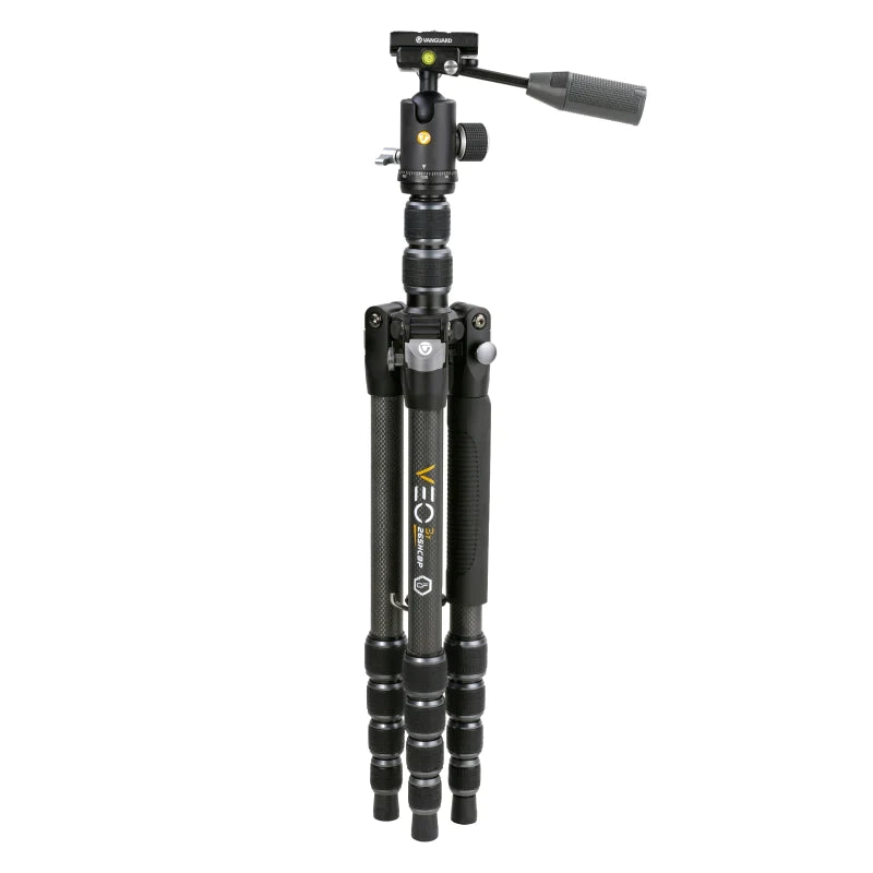 Vanguard VEO 3T 265HCBP Carbon Fiber Travel Tripod w/ Extended Height (VEO3T-265HCBP) - Astronomy Plus