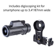 Vanguard VESTA 8320M Monocular Smartphone Digiscoping Kit w/ Bluetooth Remote & Smartphone Adapter (VES-8320M) - Astronomy Plus