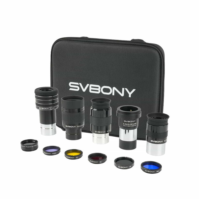 SVBONY SV233 Kit d'accessoires de luxe pour télescope 1,25" (W9190B)