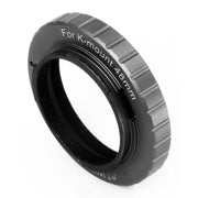 William Optics 48mm T mount for Pentax K - Black (TM-PT-K-M48) - Astronomy Plus