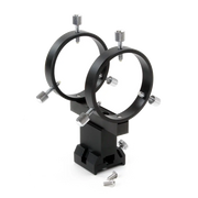 William Optics 50 mm Finder Mounting Bracket & Rings (M-FB50-B) - Astronomy Plus